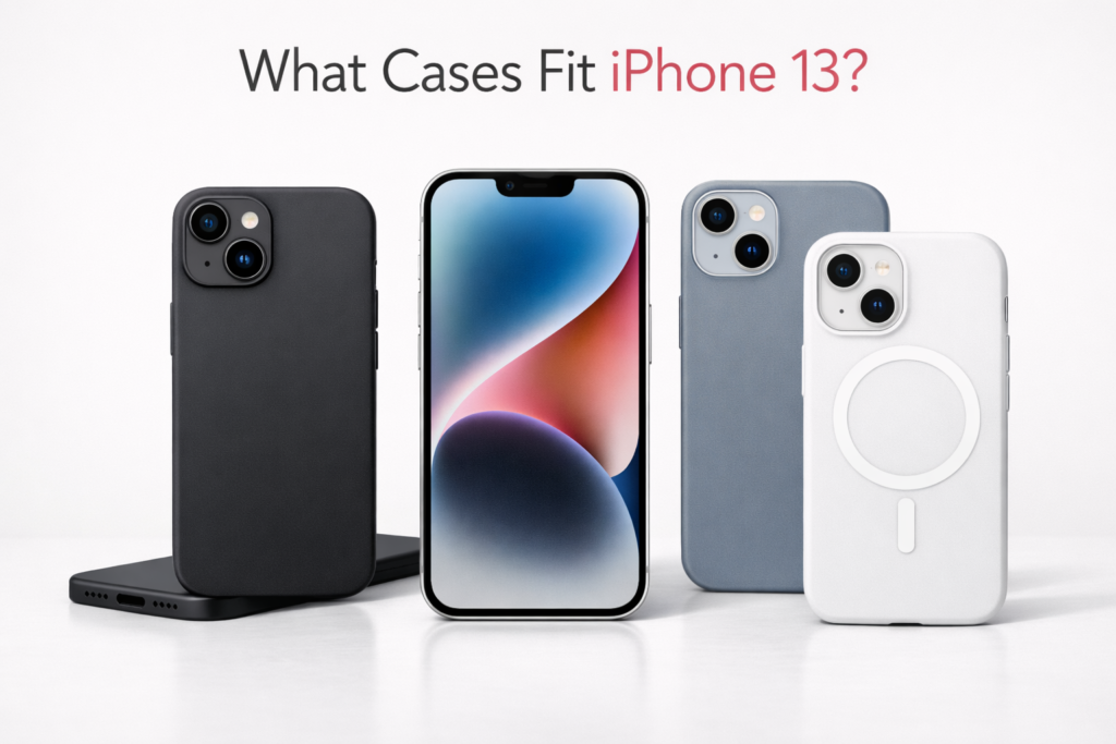 What cases fit iPhone 13 with compatible slim matte and MagSafe case options